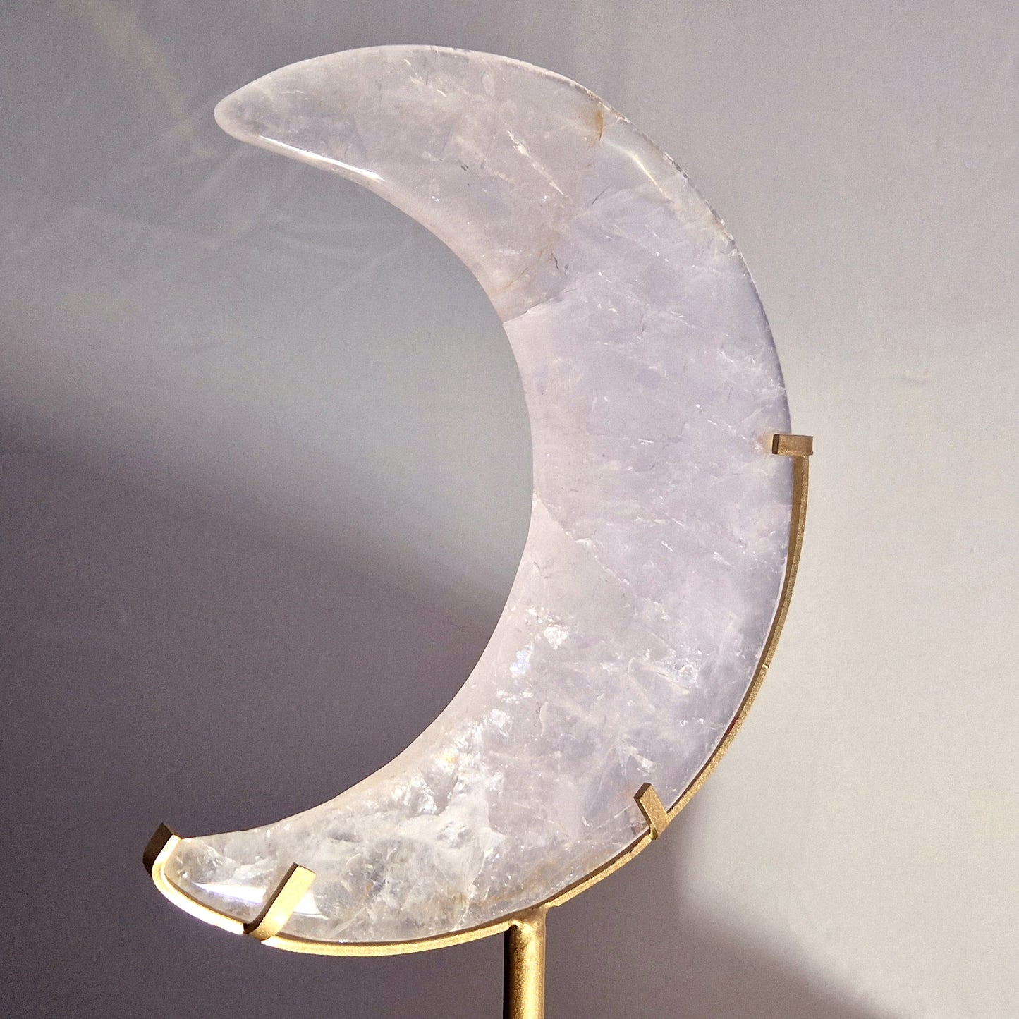 Rozenkwarts Maan met standaard