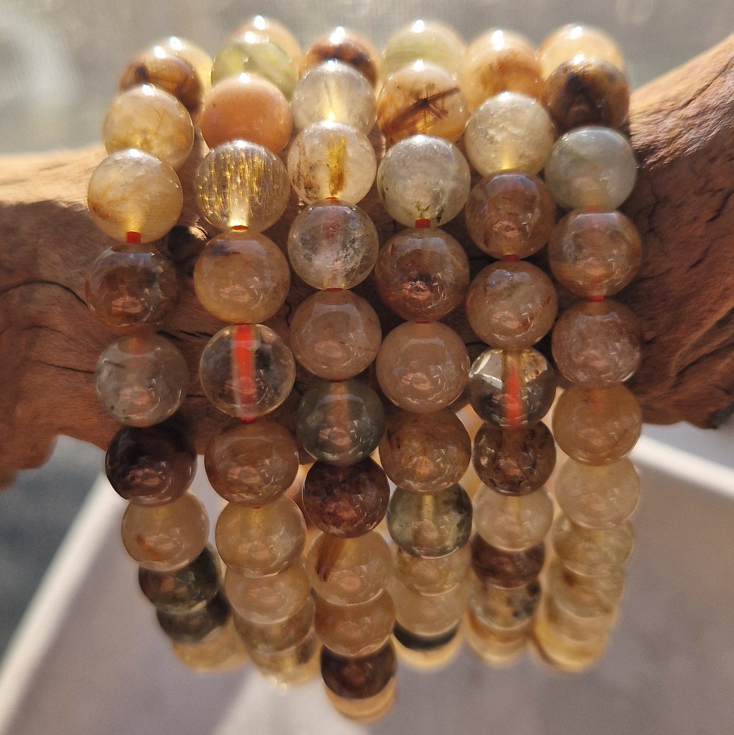 Rutielkwarts Armbandjes (8mm kralen)