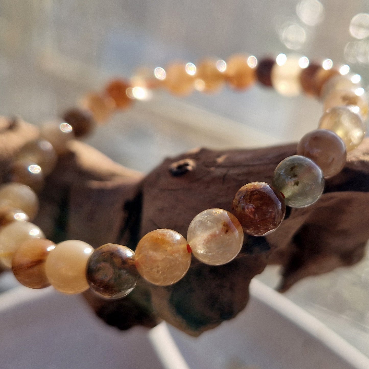 Rutielkwarts Armbandjes (8mm kralen)