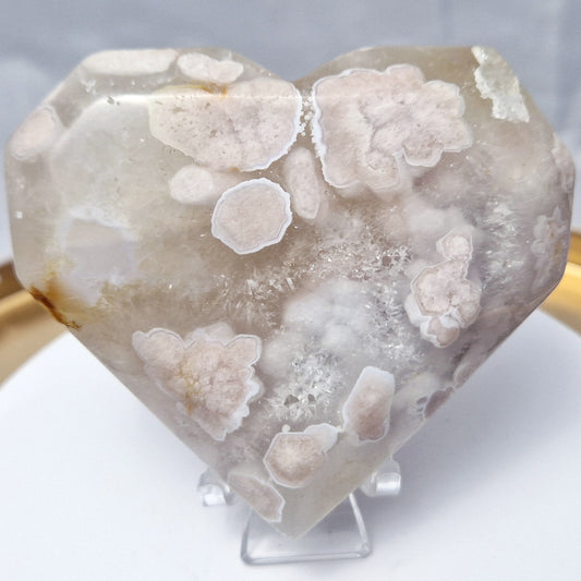 Roze Bloemagaat Pixel Hart