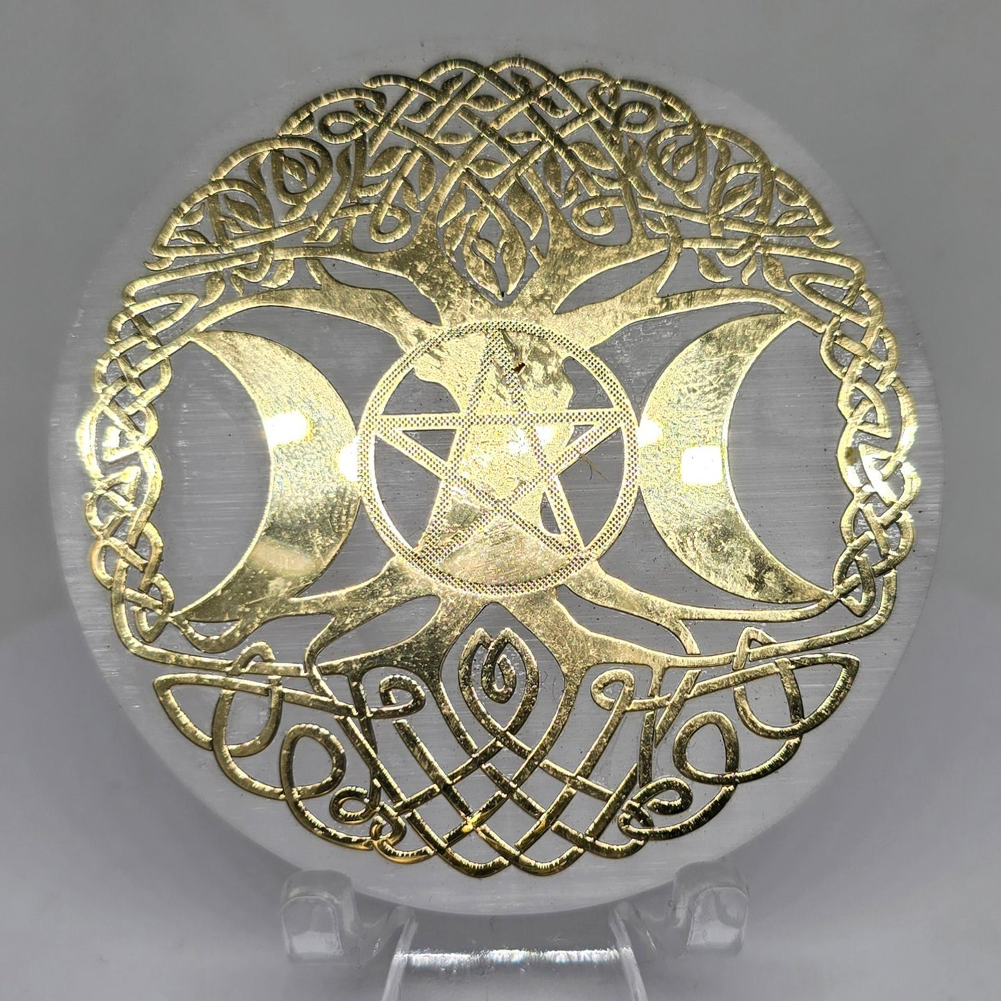 Seleniet / Satijnspaat Schijfjes