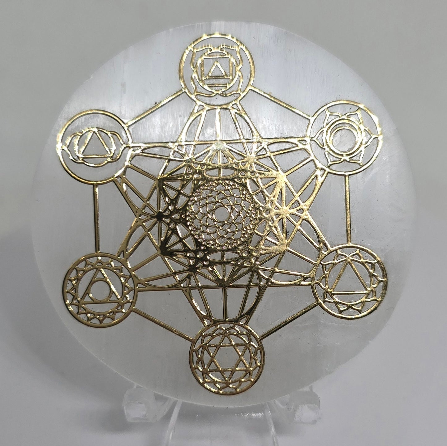 Seleniet / Satijnspaat Schijfjes