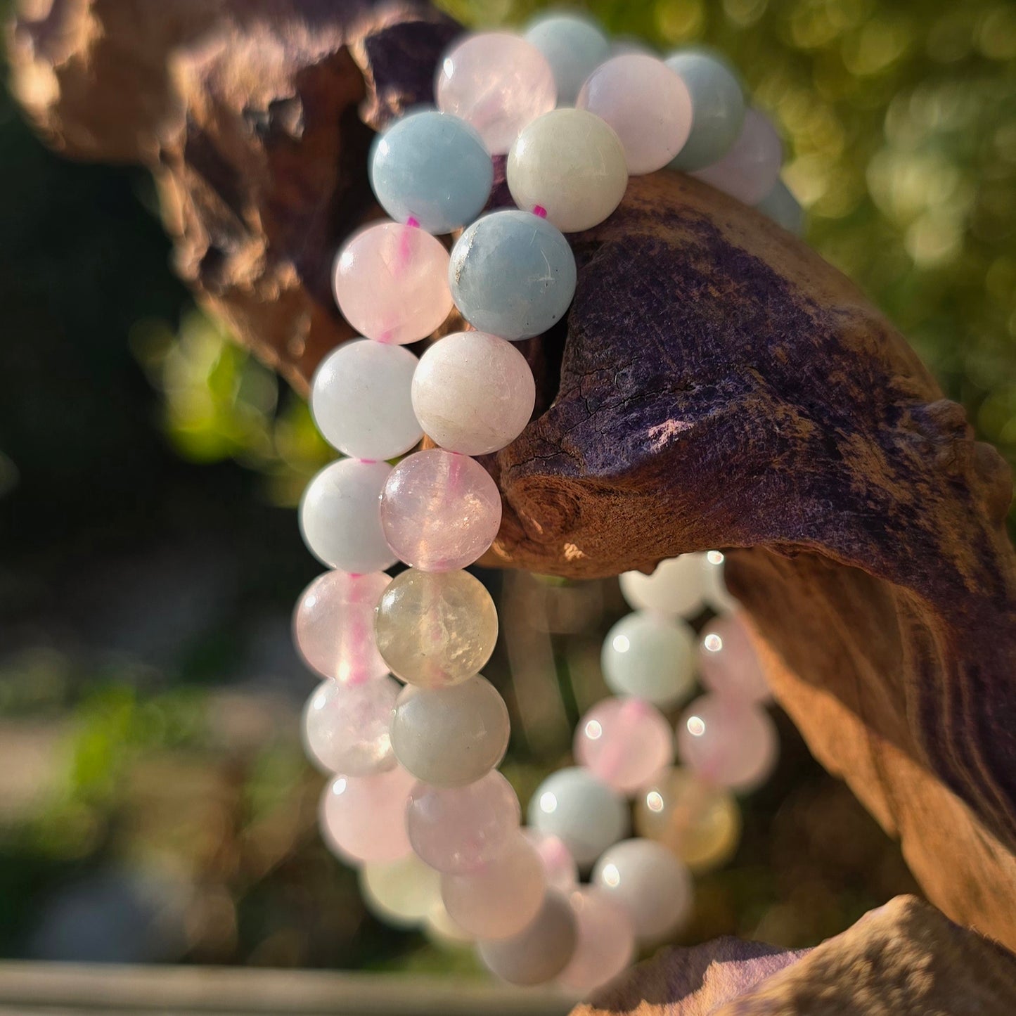 Morganiet met Aquamarijn (8mm)