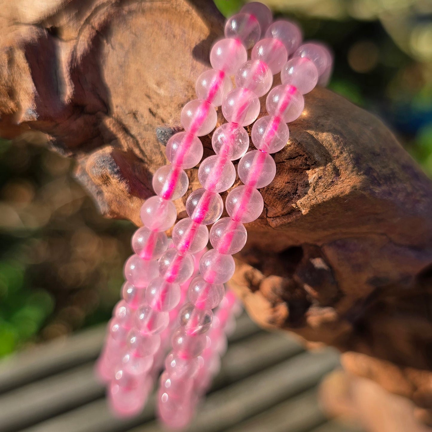 Rozenkwarts Armbandjes (4mm)