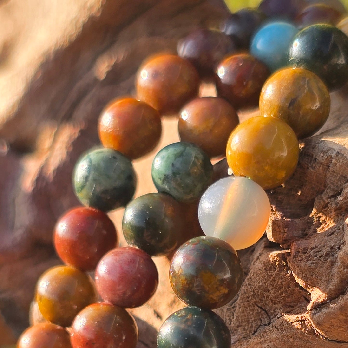 Oceaan Jaspis Armbandjes (4mm)