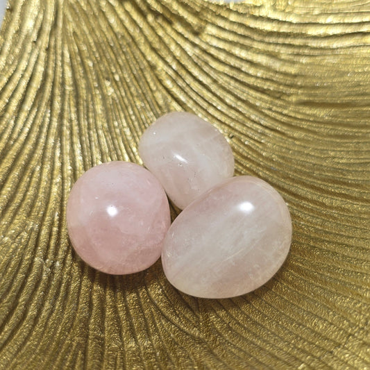 Trommelstenen Rozenkwarts (per stuk)