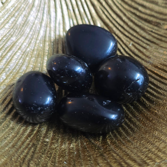 Trommelstenen Zwarte Toermalijn (per stuk)