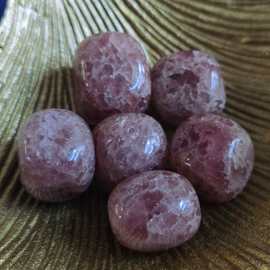 Trommelstenen Aardbeikwarts (per stuk)