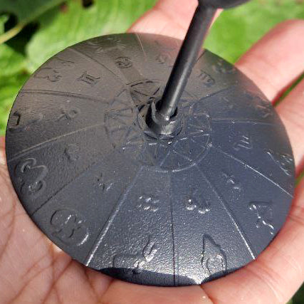 Roze Amethist Ruit met Zodiac Standaard