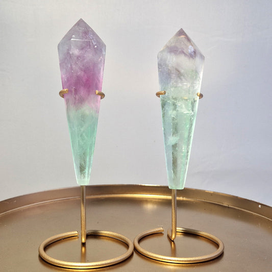 Fluoriet staf (wand) met standaard