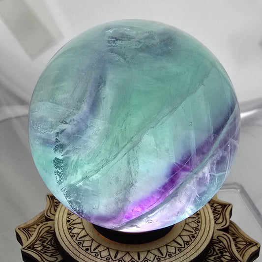 Fluoriet bol (5,6 cm) - kleine beschadiging