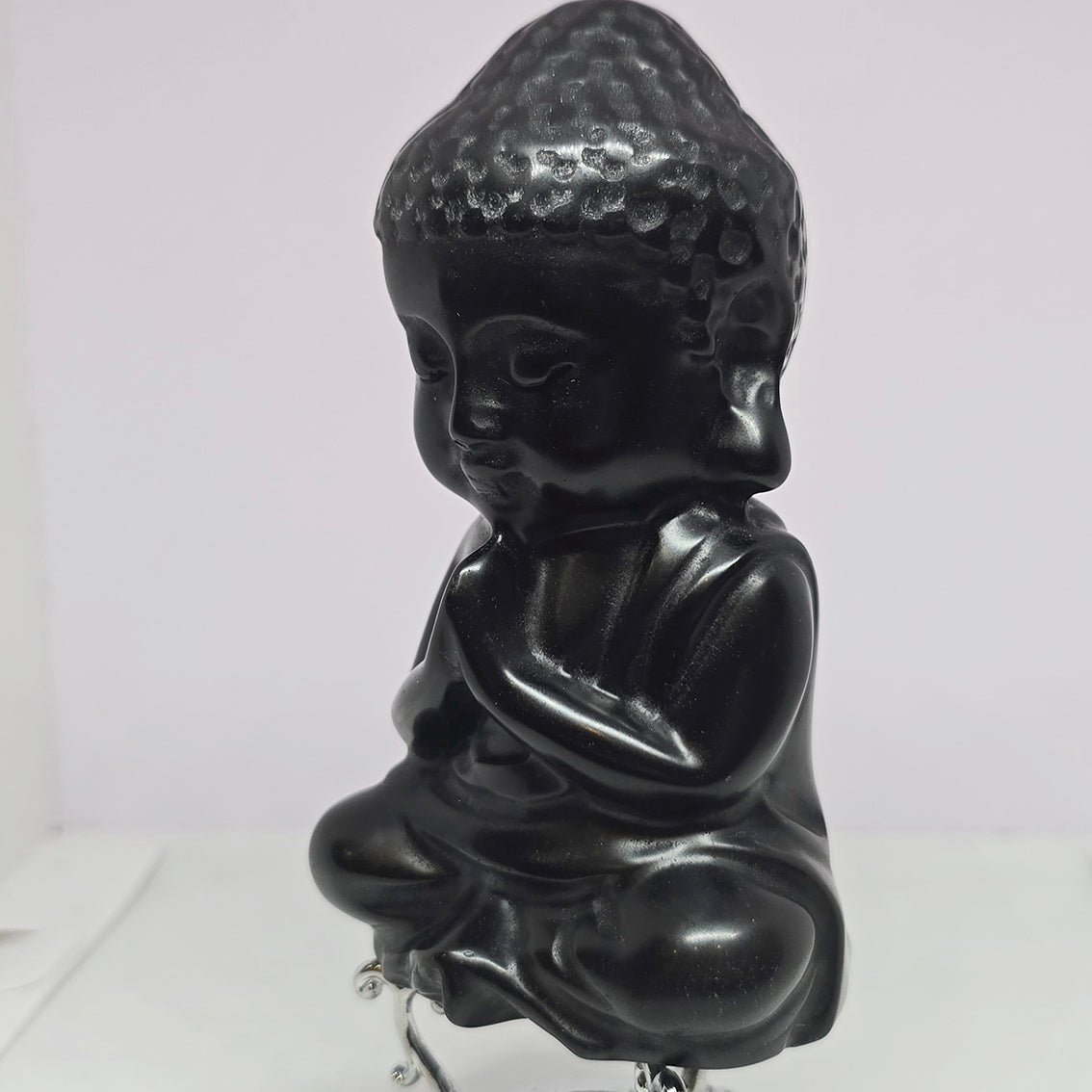 Zwarte Obsidiaan Baby Boeddha