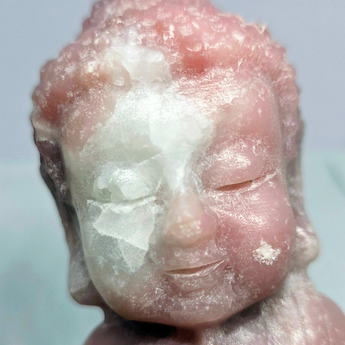 Roze (Peru) Opaal Baby Boeddha