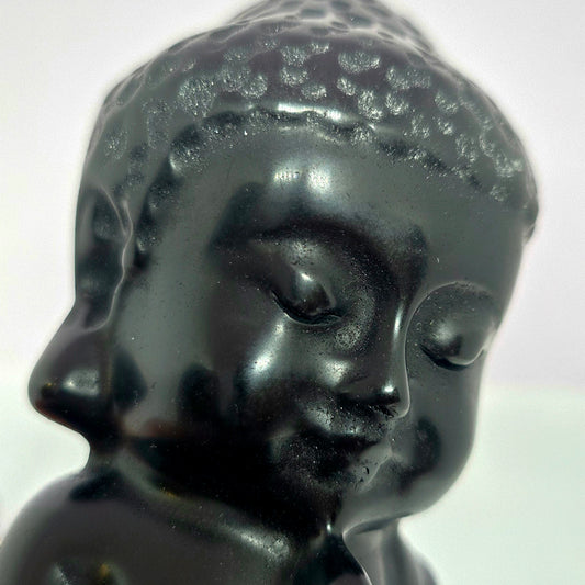 Zwarte Obsidiaan Baby Boeddha